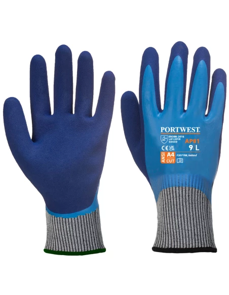 Gant anticoupure Liquid Pro HR Cut couleur : Bleu taille XS - PORTWEST