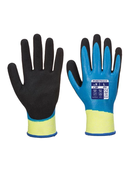 Gant Aqua Cut Pro coupure D couleur : Bleu/Noir taille XXL - PORTWEST