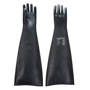 Gant Caooutchouc Latex Lourd 60 cm couleur : Noir taille XL - PORTWEST