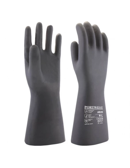 Gant Chimie Néoprène couleur : Noir taille XL - PORTWEST