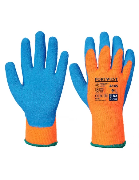 Gant Cold Grip couleur : Orange/Bleu taille XXL - PORTWEST
