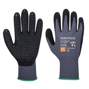 Gant DermiFlex Plus couleur : Gris/Noir taille M - PORTWEST