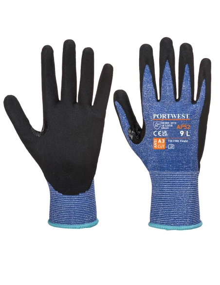 Gant Dexti Cut Ultra coupure C couleur : Bleu/Noir taille M - PORTWEST