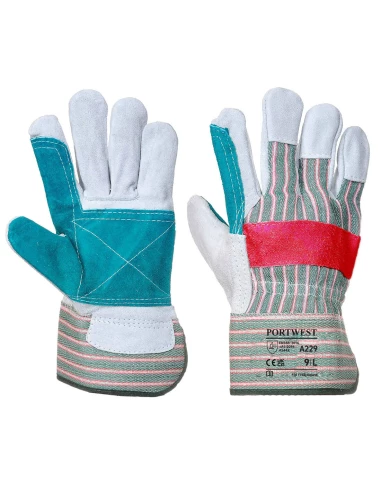 Gant Docker Classique paume doublée couleur : Vert taille XL - PORTWEST