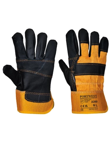 Gant Docker Cuir ameublement couleur : Jaune taille XL - PORTWEST