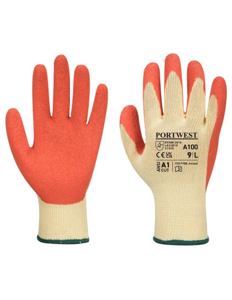 Gant Enduit Latex couleur : Orange taille L - PORTWEST