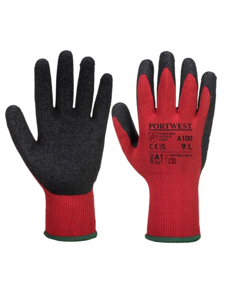 Gant Enduit Latex couleur : Rouge/noir taille XXL - PORTWEST