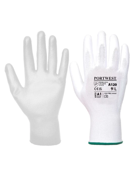 Gant enduit PU couleur : Blanc taille XXL - PORTWEST
