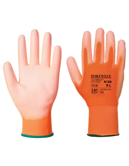 Gant enduit PU couleur : Orange taille M - PORTWEST