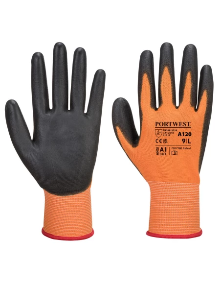 Gant enduit PU couleur : Orange/Noir taille XL - PORTWEST