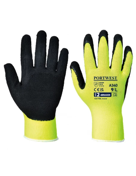 Gant Grip HiVis couleur : Jaune taille XXXS - PORTWEST