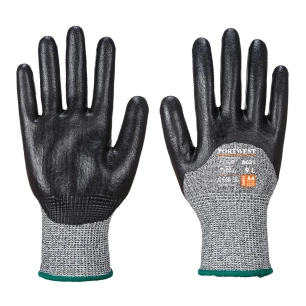 Gant Mousse nitrile anticoupure, enduit 3/4 couleur : Noir taille M - PORTWEST
