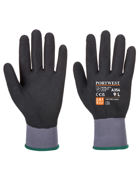 Gant Mousse PU/Nitrile DermiFlex Ultra Pro couleur : Noir taille L - PORTWEST
