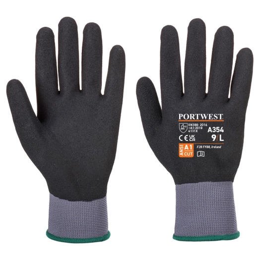 Gant Mousse PU/Nitrile DermiFlex Ultra Pro couleur : Noir taille M - PORTWEST
