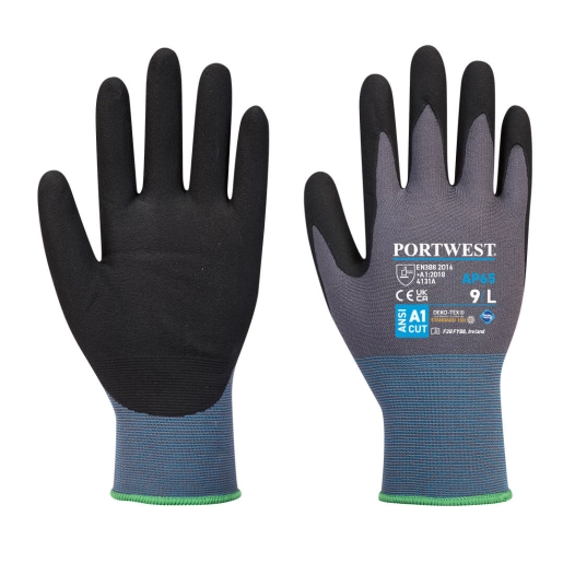 Gant NPR Pro Mousse Nitrile couleur : Noir/Gris taille S - PORTWEST