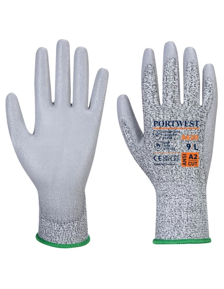 Gant paume PU coupure B couleur : Gris taille XL - PORTWEST