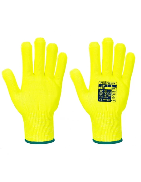 Gant Pro Cut Liner couleur : Jaune taille L - PORTWEST