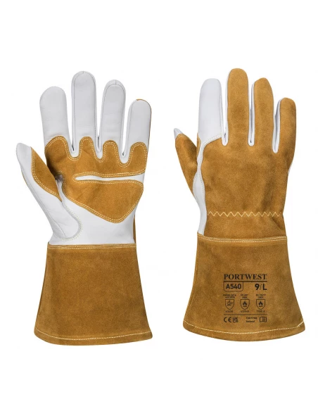 Gant soudage Ultra couleur : Brun taille L - PORTWEST