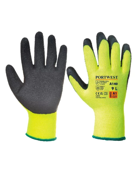 Gant Thermique enduit latex couleur : Noir taille XL - PORTWEST