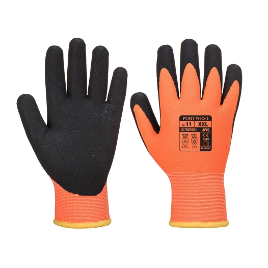 Gant Thermo Pro Ultra couleur : Orange/Noir taille S - PORTWEST