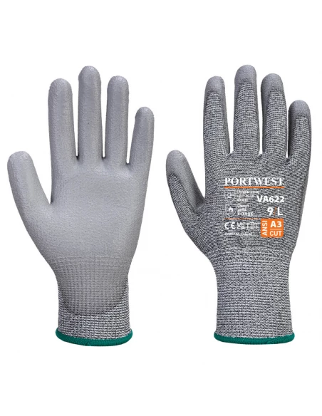 Gant Vending MR Anti Coupure enduit PU couleur : Gris taille L - PORTWEST
