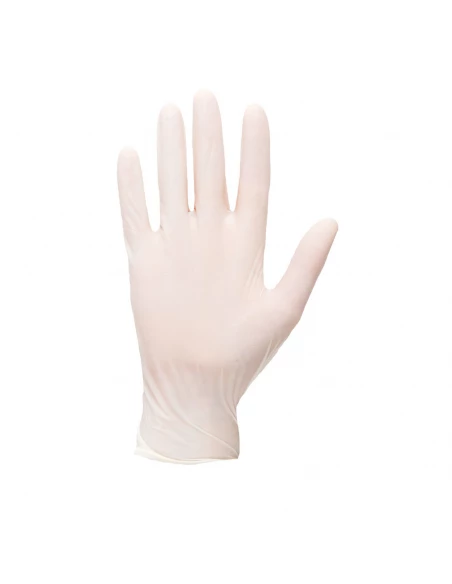 Gants à usage unique Latex Poudré couleur : Blanc taille L - PORTWEST