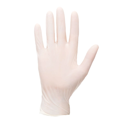 Gants à usage unique Latex Poudré couleur : Blanc taille M - PORTWEST