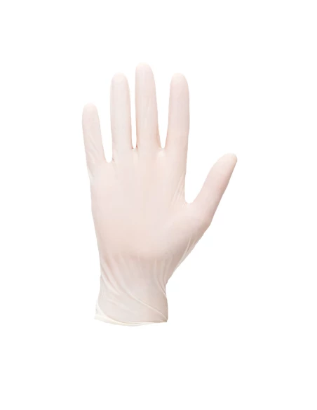 Gants à usage unique Latex Poudré couleur : Blanc taille M - PORTWEST