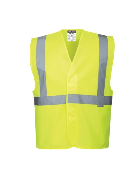 Gilet 1 bande & baudrier couleur : Jaune taille S/M - PORTWEST
