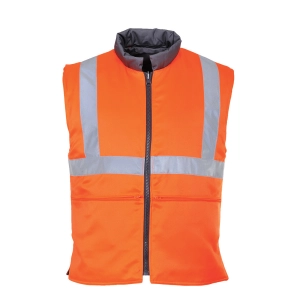 Gilet de froid Réversible RIS couleur : Orange taille L - PORTWEST