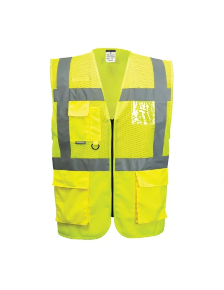 Gilet exécutive maille Madrid couleur : Jaune taille XS - PORTWEST
