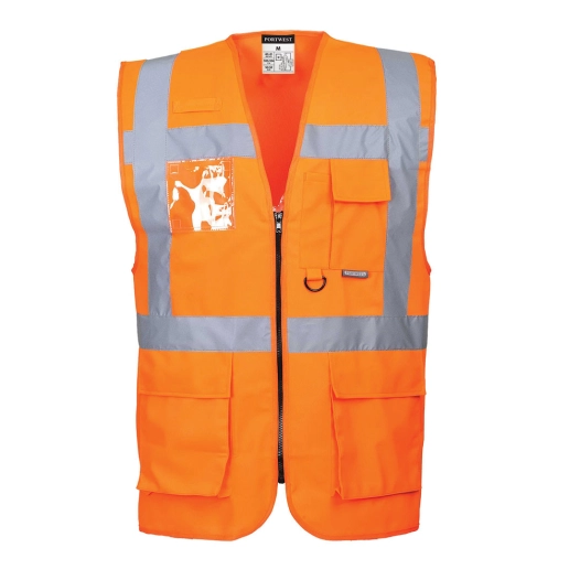 Gilet Hi-Vis Executive - Berlin couleur : Orange taille S - PORTWEST
