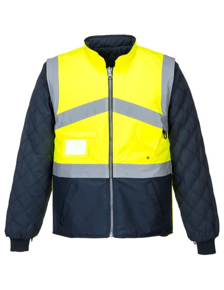 Gilet Hivis Bicolore Reversible couleur : Jaune/Marine taille 4XL - PORTWEST