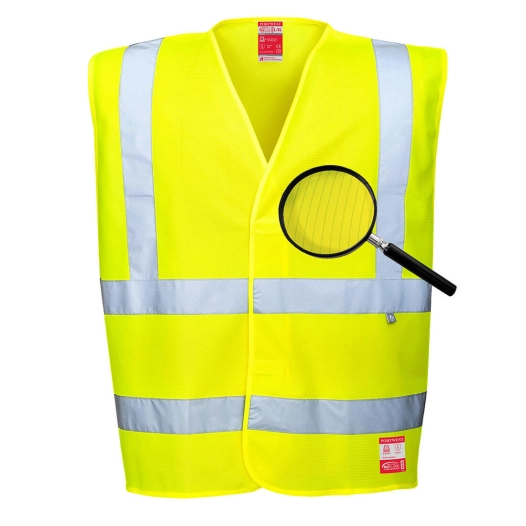 Gilet HV antistatique et flamme résistant couleur : Jaune taille 4X/5X - PORTWEST