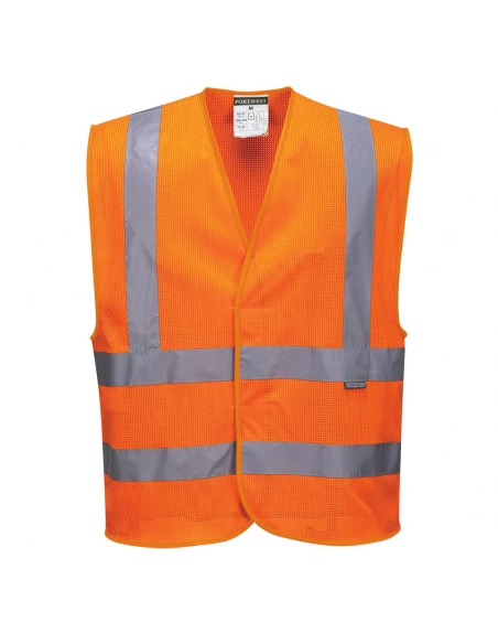Gilet HV maille couleur : Orange taille L/XL - PORTWEST