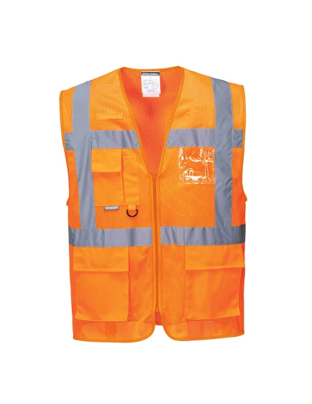 gilet HV Meshair Athène couleur : Orange taille XL - PORTWEST