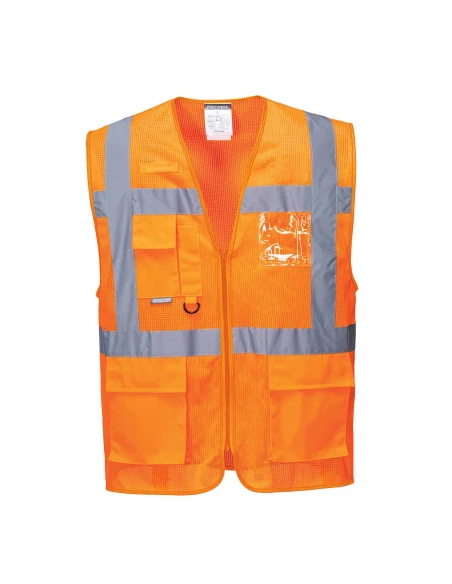 gilet HV Meshair Athène couleur : Orange taille XXXL - PORTWEST