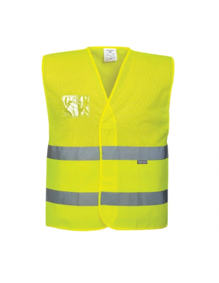 Gilet HV semi-maille couleur : Jaune taille S/M - PORTWEST