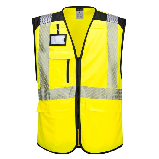 Gilet Multipoches haute-visibilité PW3 couleur : Jaune/Noir taille L - PORTWEST