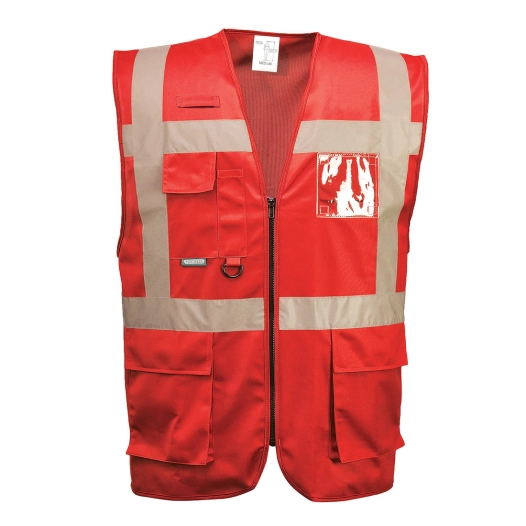 Iona Gilet Executive couleur : Rouge taille XL - PORTWEST