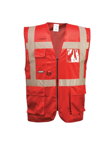 Iona Gilet Executive couleur : Rouge taille XL - PORTWEST