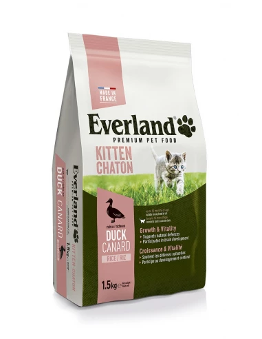Aliment croquette chaton nutrio junior 1.5kg EVERLAND