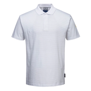Polo antistatique ESD couleur : Blanc taille XS - PORTWEST