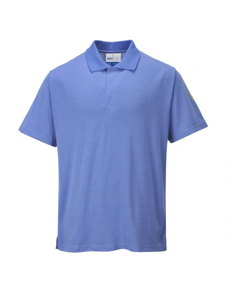 Polo antistatique ESD couleur : Bleu Hamilton taille XS - PORTWEST