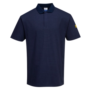 Polo antistatique ESD couleur : Marine taille L - PORTWEST
