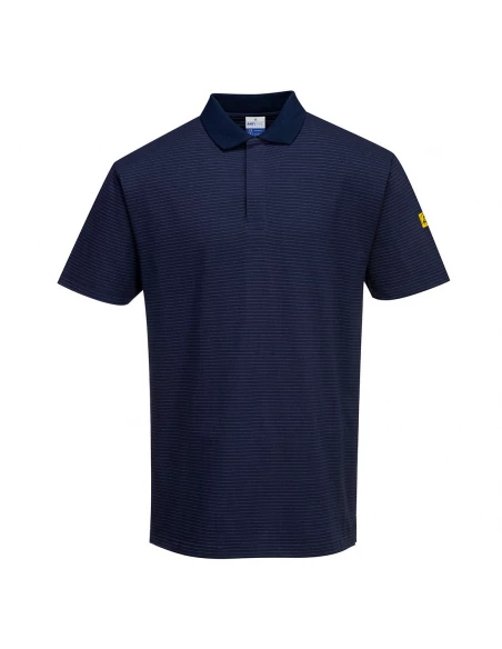 Polo antistatique ESD couleur : Marine taille S - PORTWEST