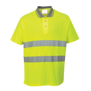 Polo Confort coton couleur : Jaune taille XXXL - PORTWEST