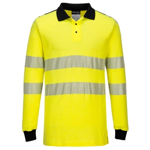 Polo Haute Visibilité Ignifugé couleur : Jaune/Noir taille S - PORTWEST
