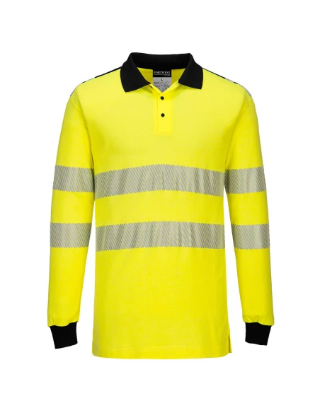Polo Haute Visibilité Ignifugé couleur : Jaune/Noir taille XXL - PORTWEST