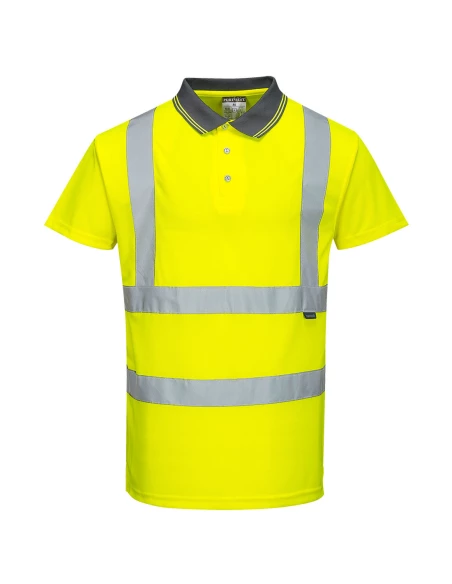 Polo Hi-Vis manches courtes couleur : Jaune taille 6XL - PORTWEST